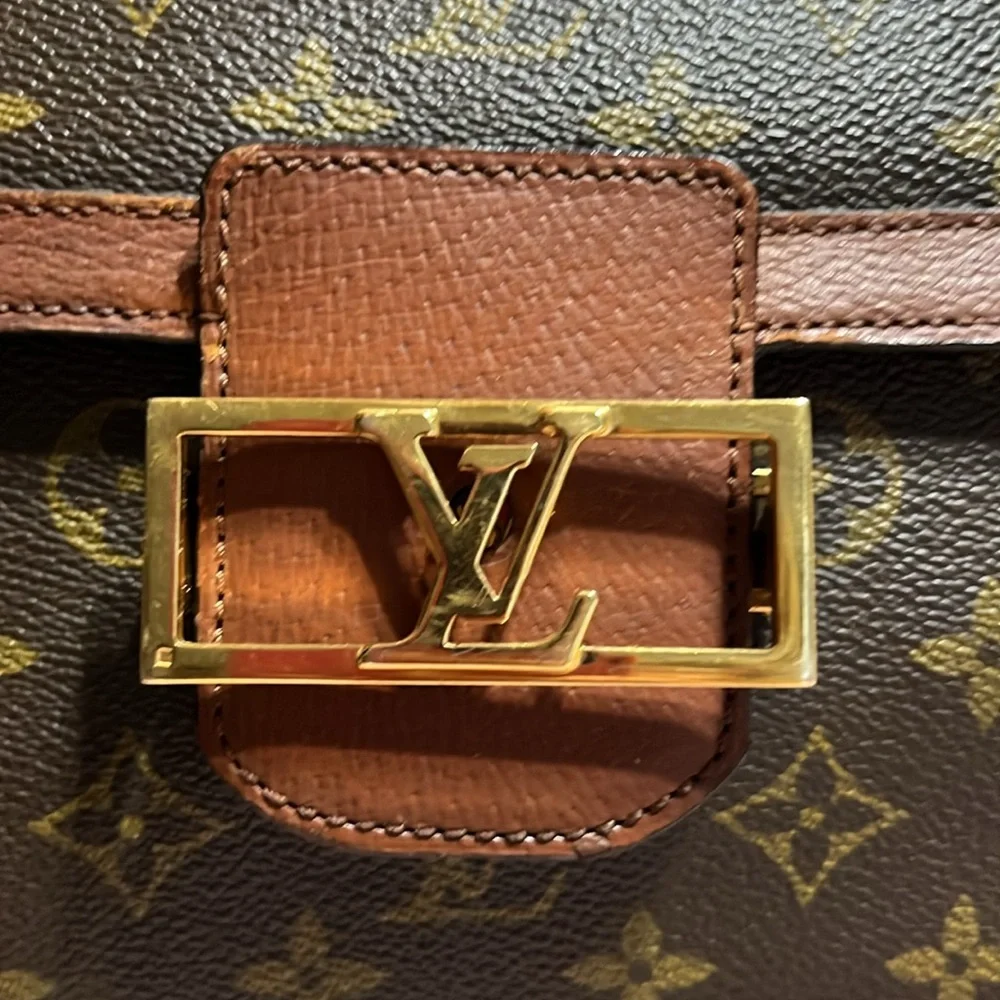 - TRADE Vintage Louis Vuitton Brown Monogram Shoulder Bag Dauphine PM - Picture 5 of 10